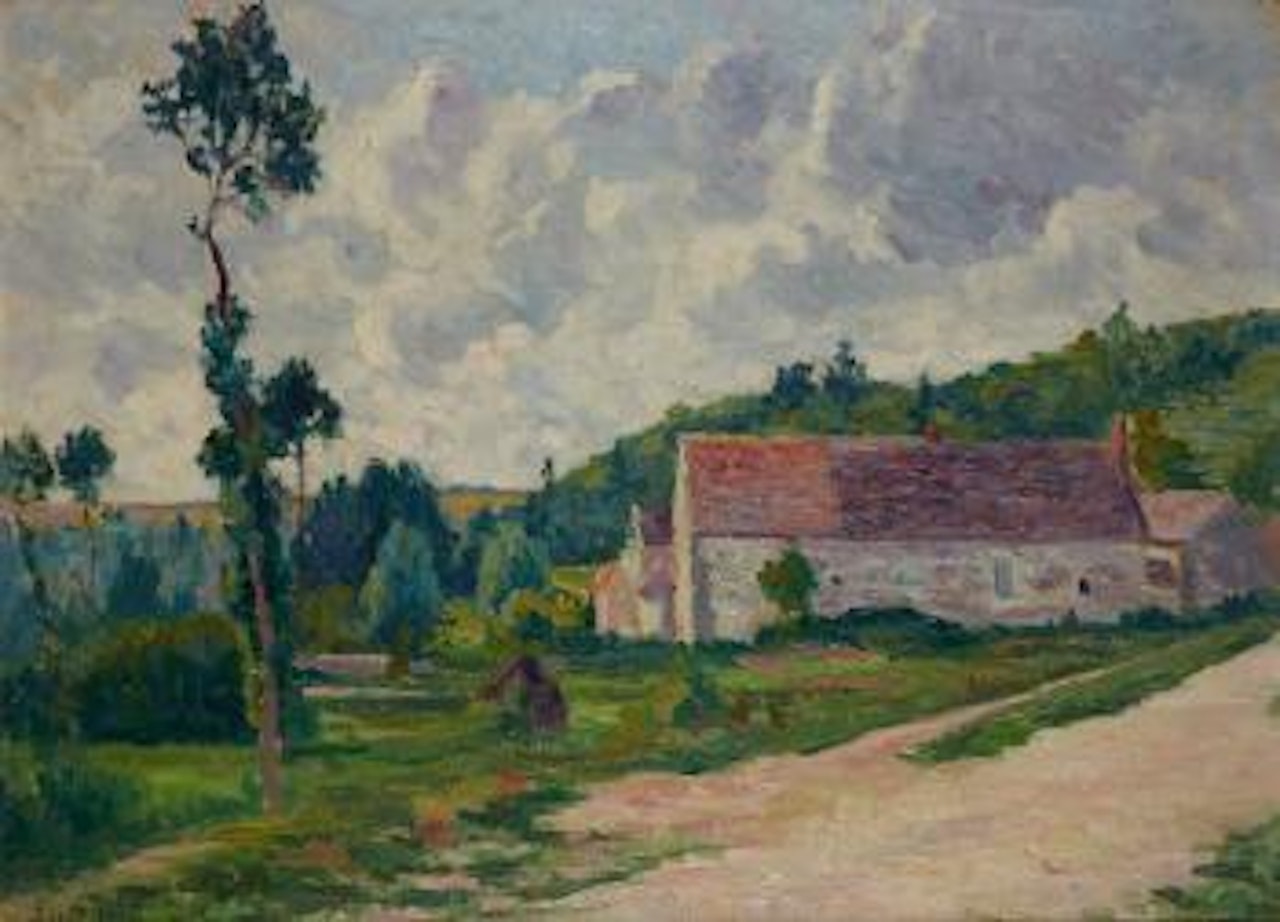 La ferme d'Ezeaux, à Chalo-Saint-Mars by Maximilien Luce