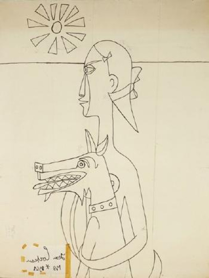 Femme au chien by Jean Cocteau