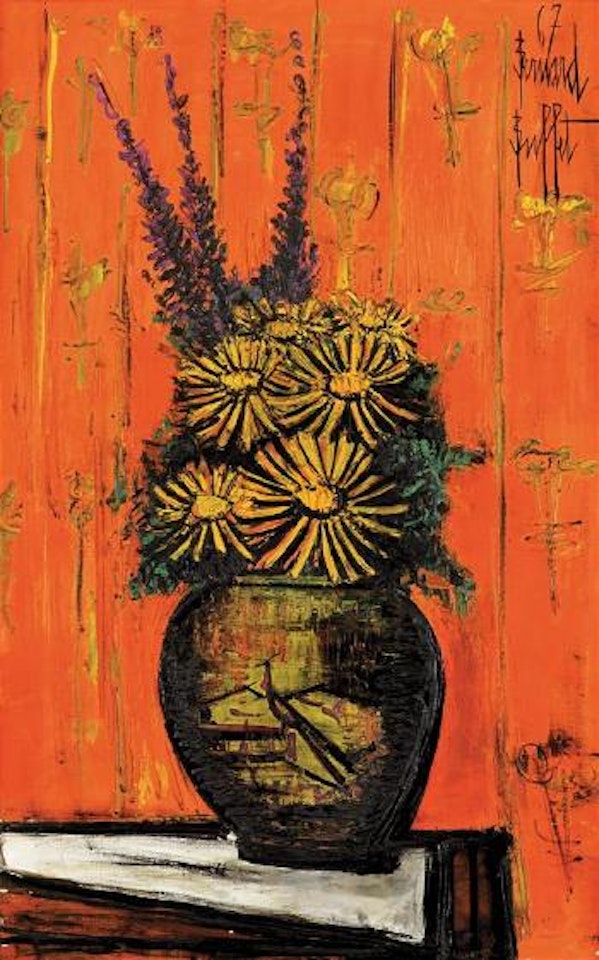 Bouquet au vase chinois I by Bernard Buffet