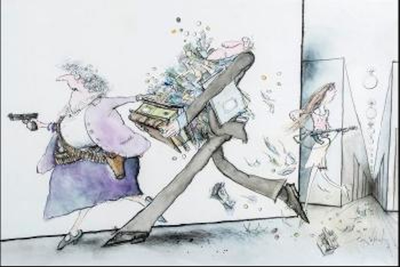 Cash Protection by Ronald Searle