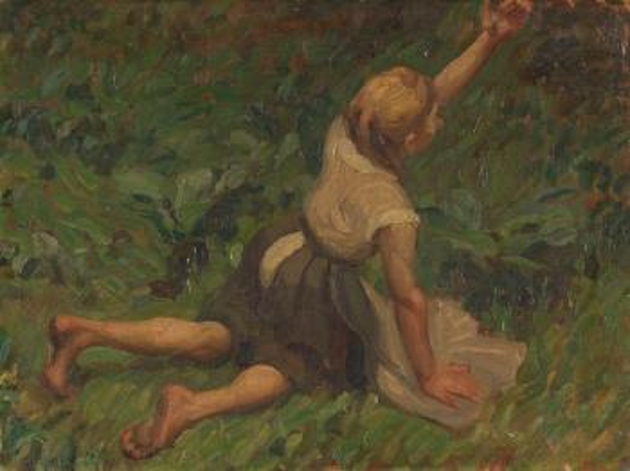 Studie zu Aschenbrödel by Leo Putz