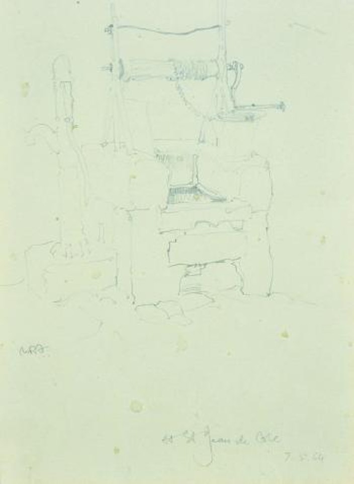 Well with pump, St. Jean de Cole by William Russell Flint