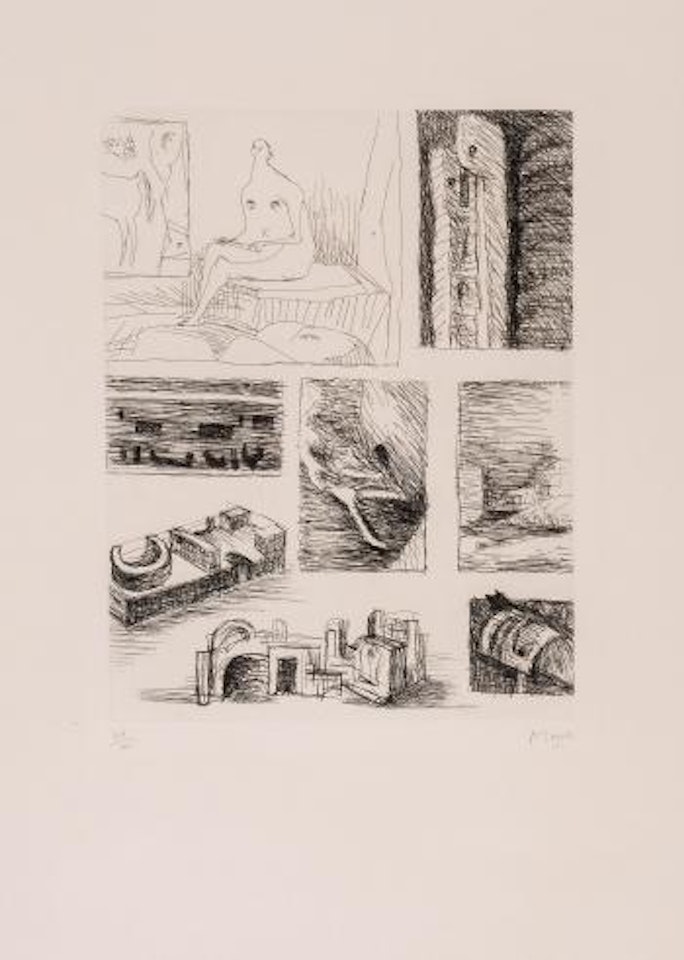 Ideas for sculpture (C.103) by Henry Moore