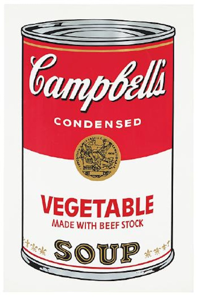 Campbell's soup can (Vegetable) by Andy Warhol