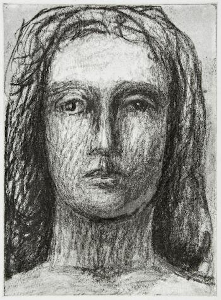 Head of girl I (C.598) by Henry Moore