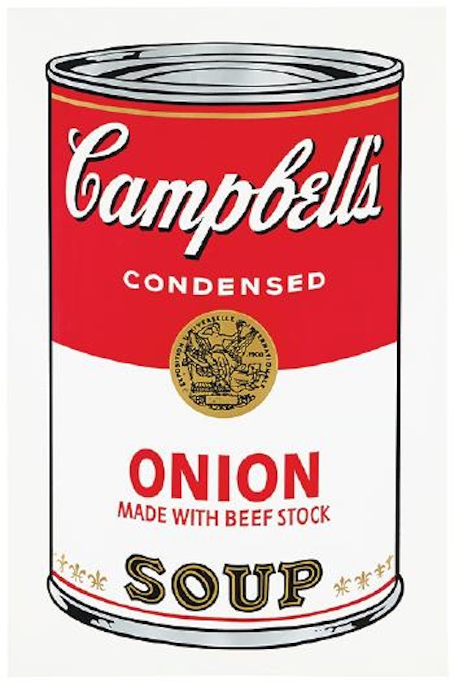 Campbell's soup can (Onion) by Andy Warhol
