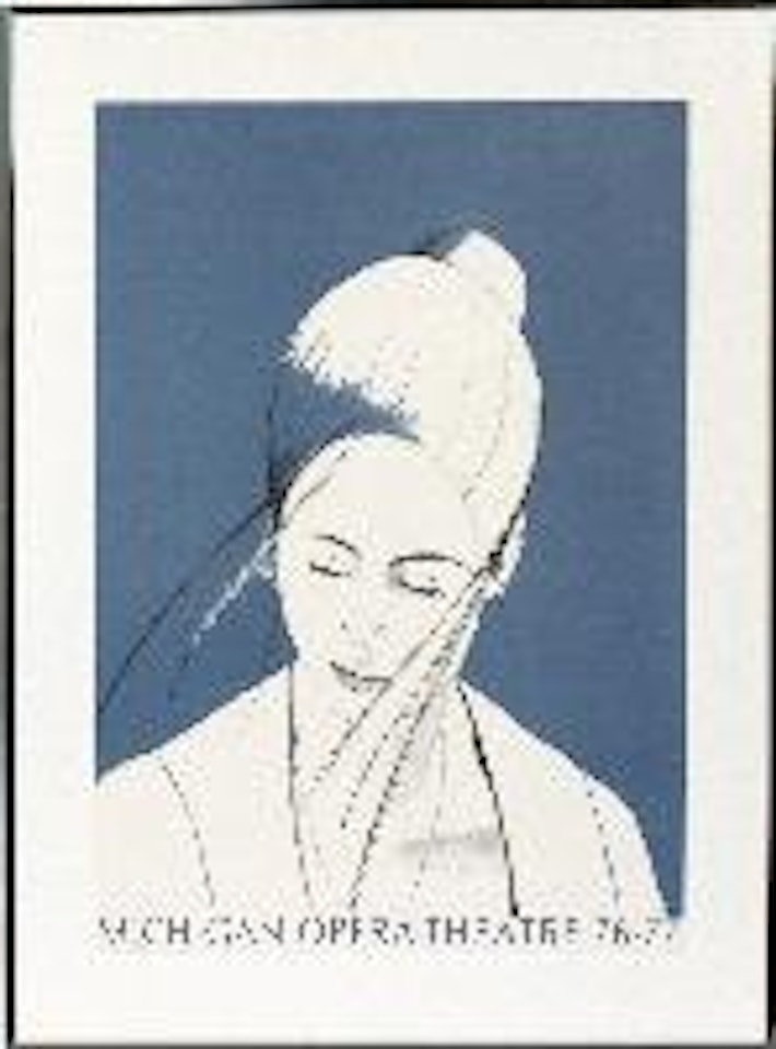Pamela in blue by Alex Katz