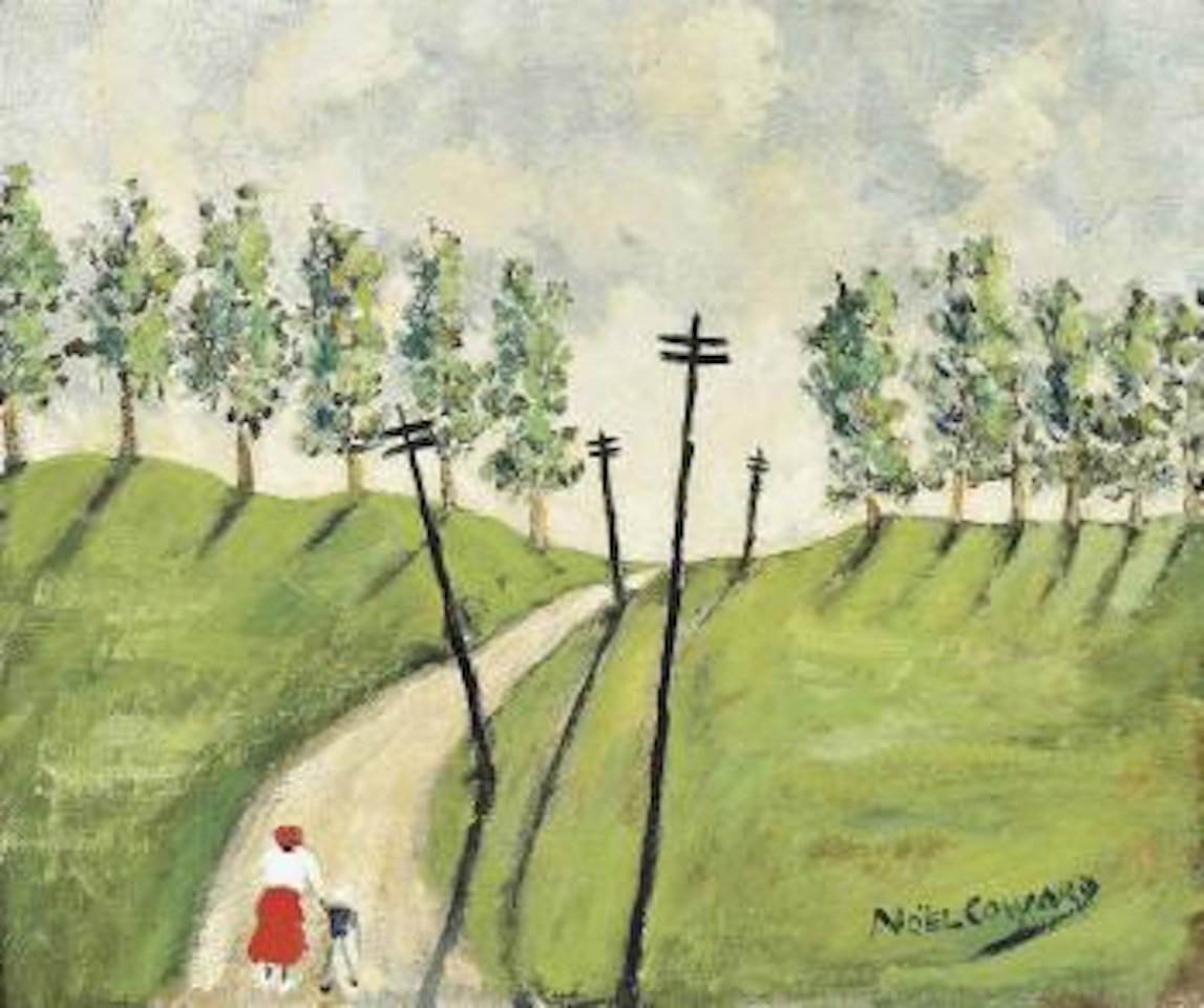 A Jamaican landscape with mother and child by Noel Coward