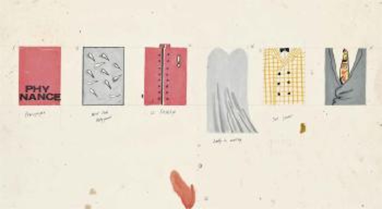 Costume designs for Ubu Roi by David Hockney