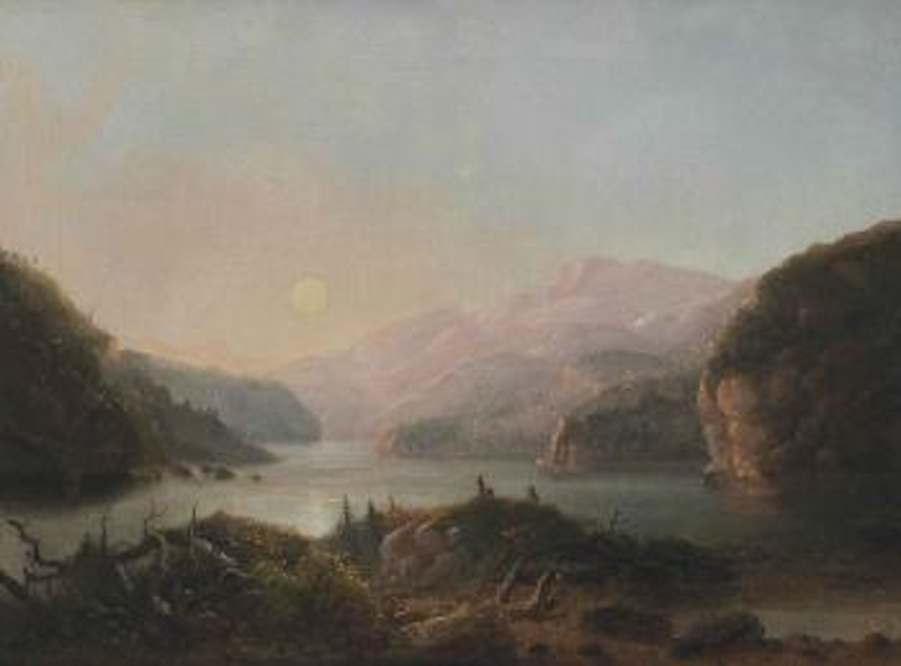 Lake in the Wind River Country by Alfred Jacob Miller