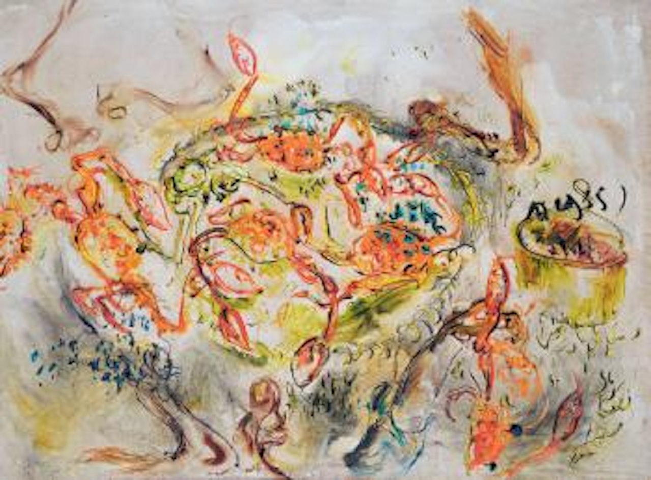 Kepiting (Crabs) by Affandi