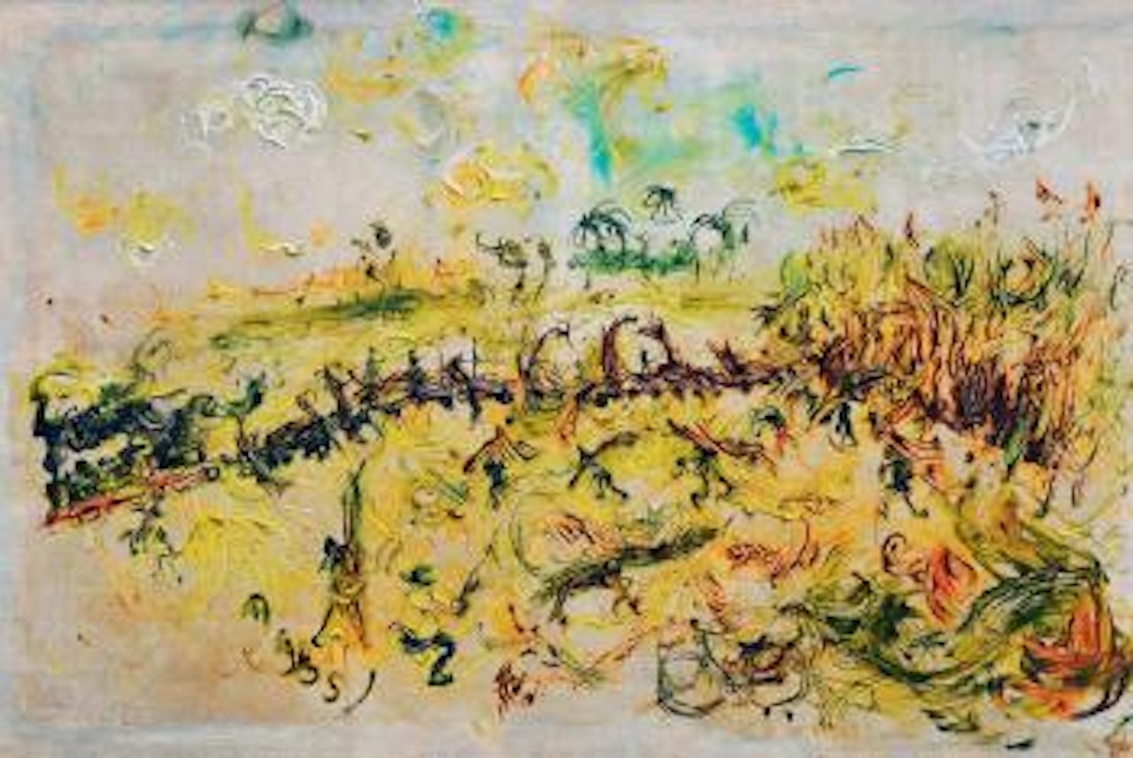 Muntit Tebu (Sugarcane Harvesting Train) by Affandi