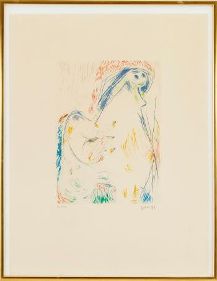 Entrée de Secours: 2 plates by Asger Jorn