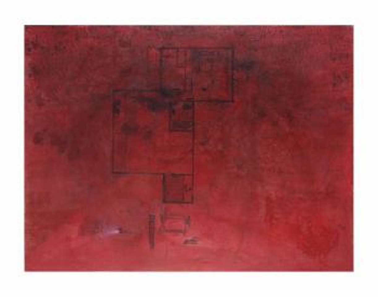 Red Plan by Guillermo Kuitca