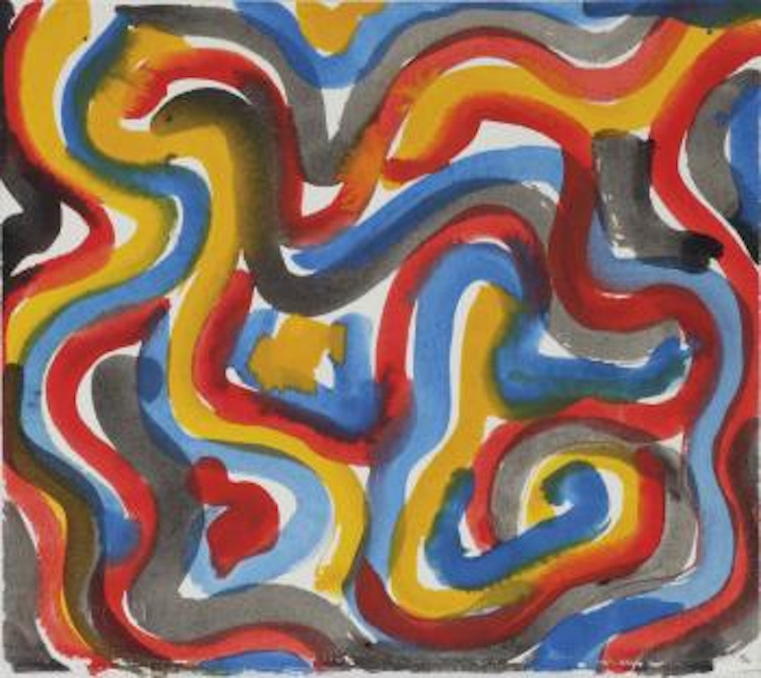 Curvy Brushstrokes by Sol LeWitt