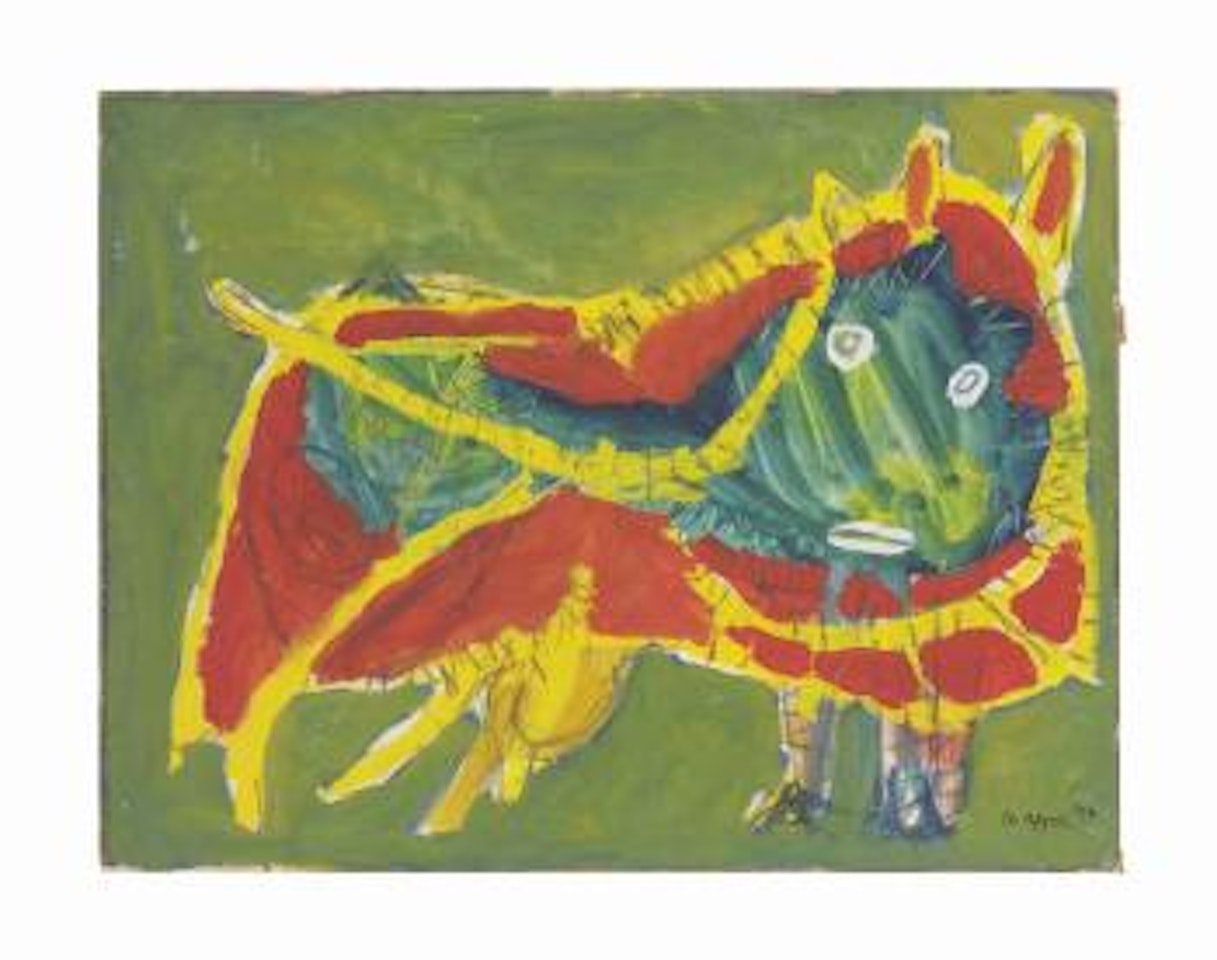 Curious Bull by Karel Appel