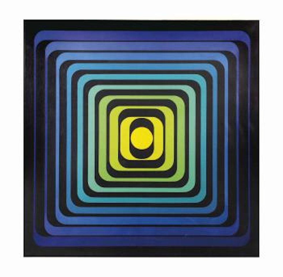 Progression Polychrome No A - 72 by Jean-Pierre Yvaral