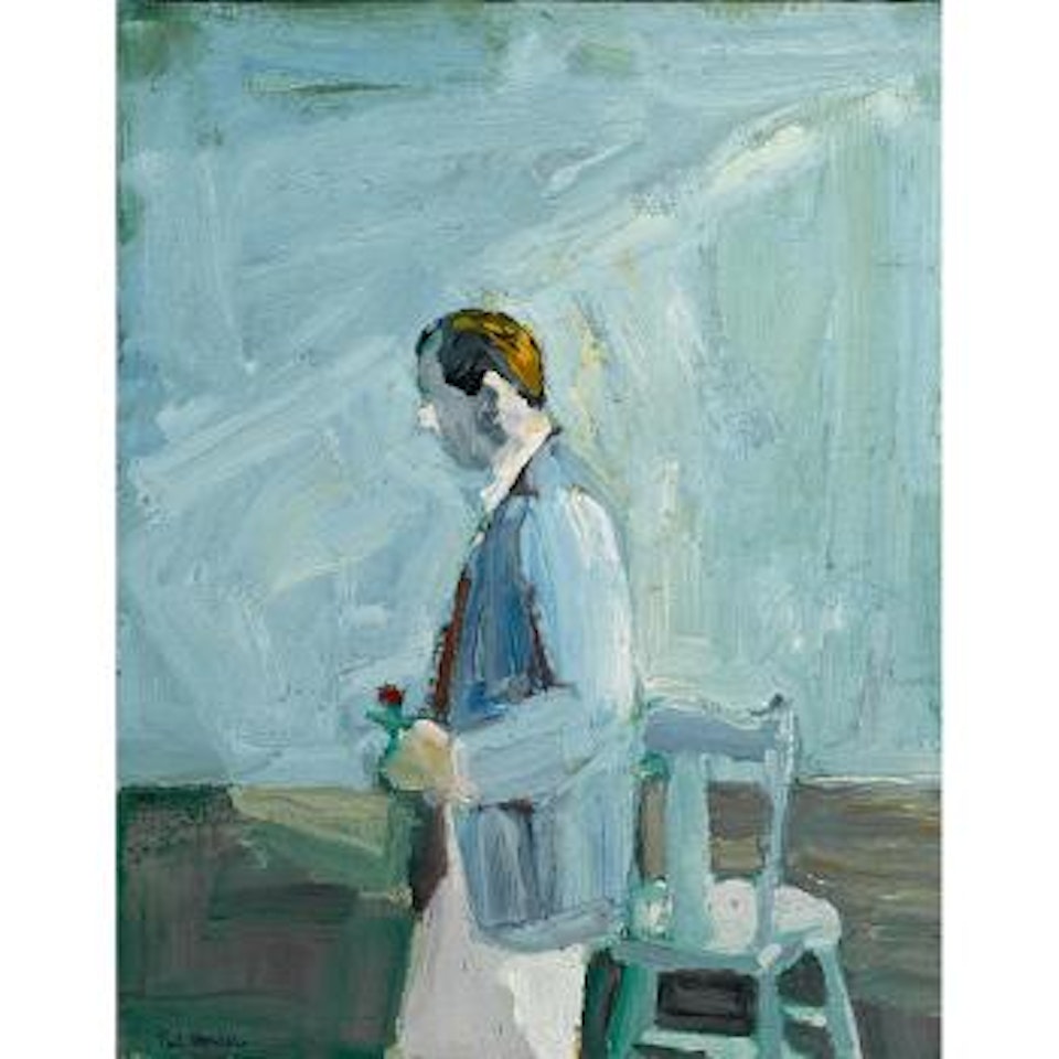 Man with Flower by Paul Wonner