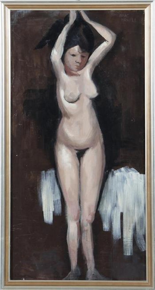 Standing nude, study by Isaac Israels