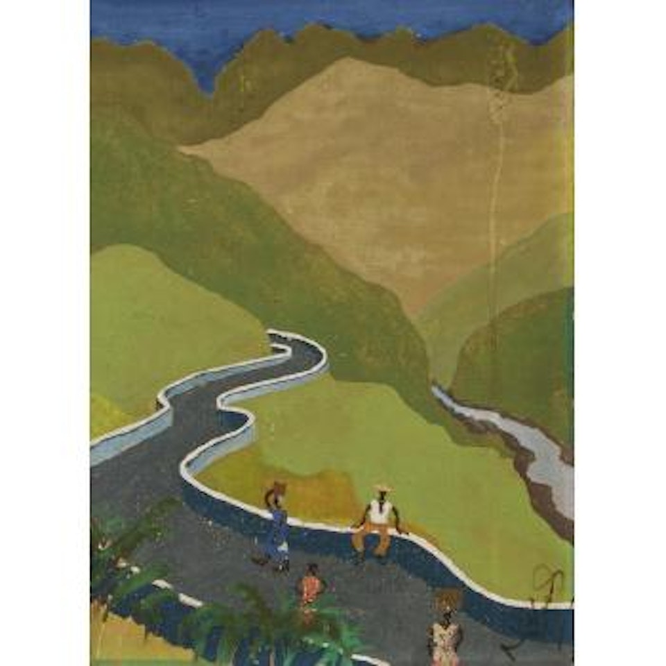 Jamaican hillside road by Noel Coward