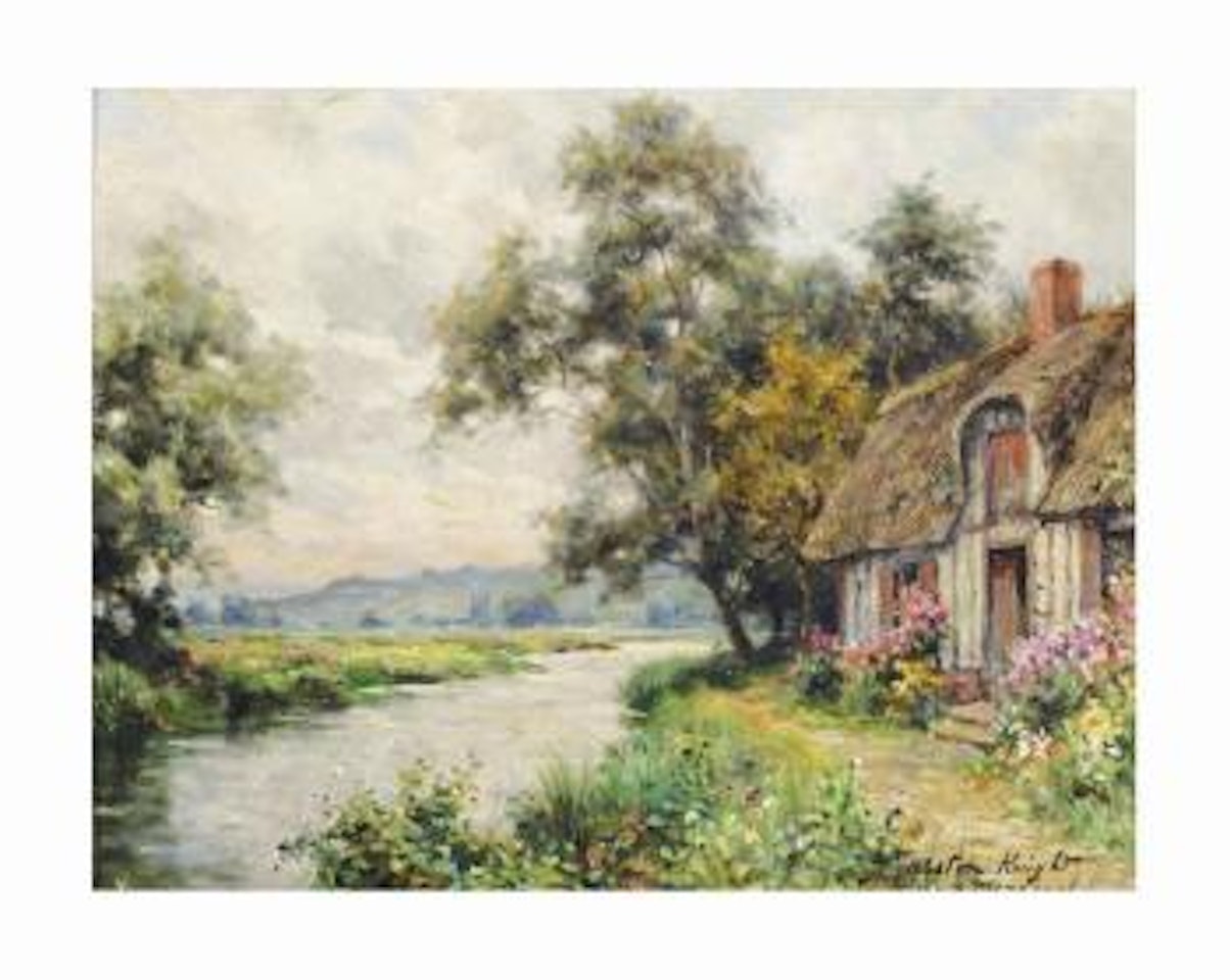 Cottage in menneval by Louis Aston Knight