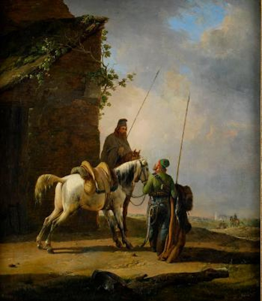 Cossacks taking a break by Eugène Joseph Verboeckhoven