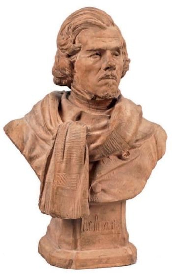 Portrait d'Eugène Delacroix en Buste by Albert-Ernest Carrier-Belleuse