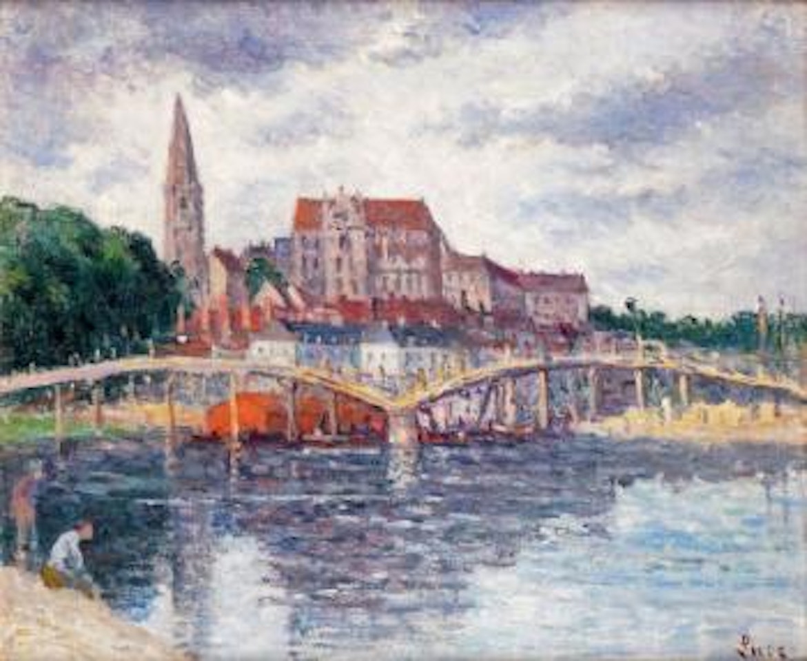 Auxerre, L'Yonne et la Cathédrale by Maximilien Luce