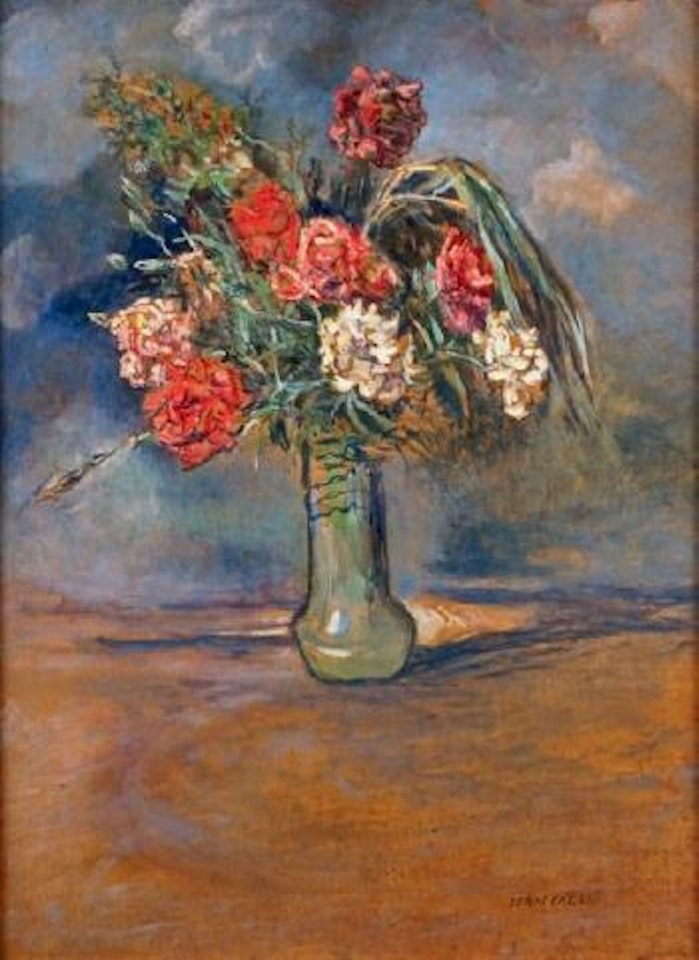 Vase D'Oeillets by Jean Francois Raffaelli