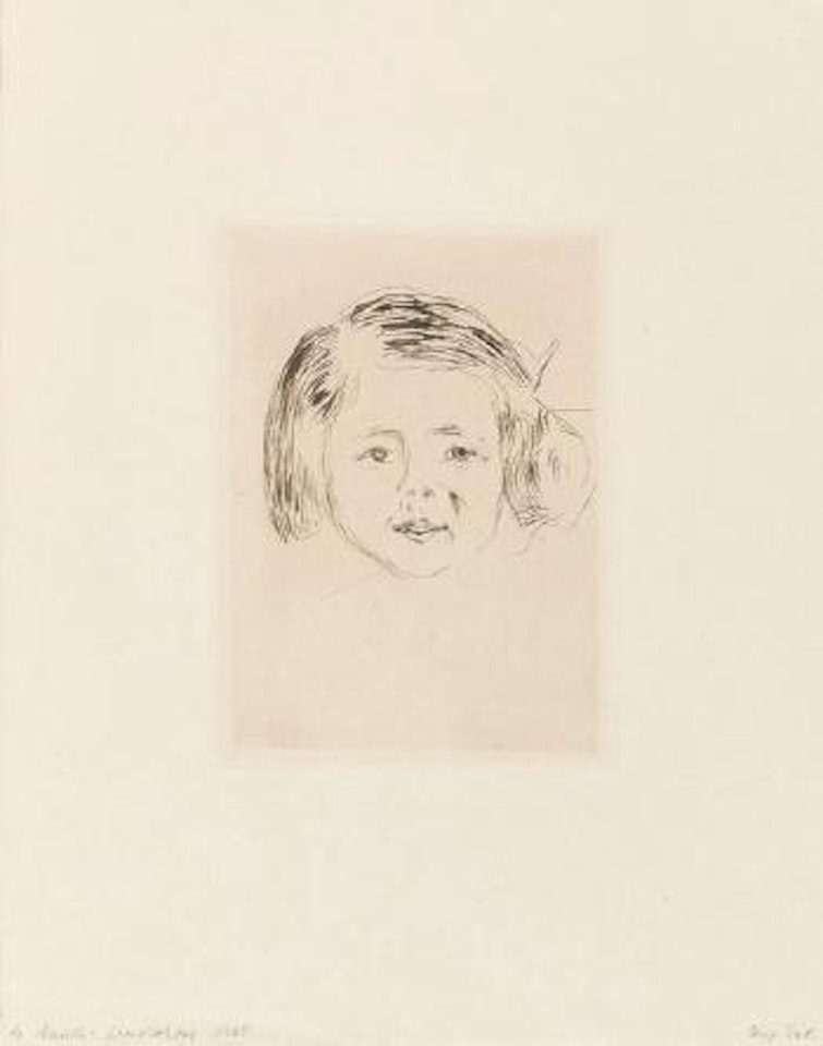 Kinderkopf: Herbert Esches Tochter by Edvard Munch