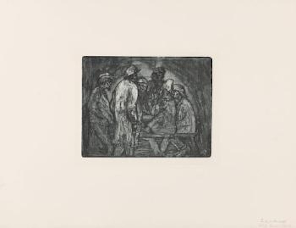 Tischgesellschaft by Emil Nolde