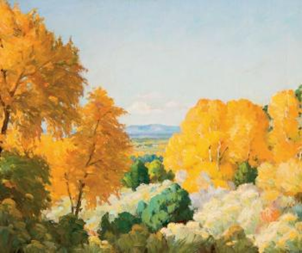 Entrance to Taos by Joseph Henry Sharp