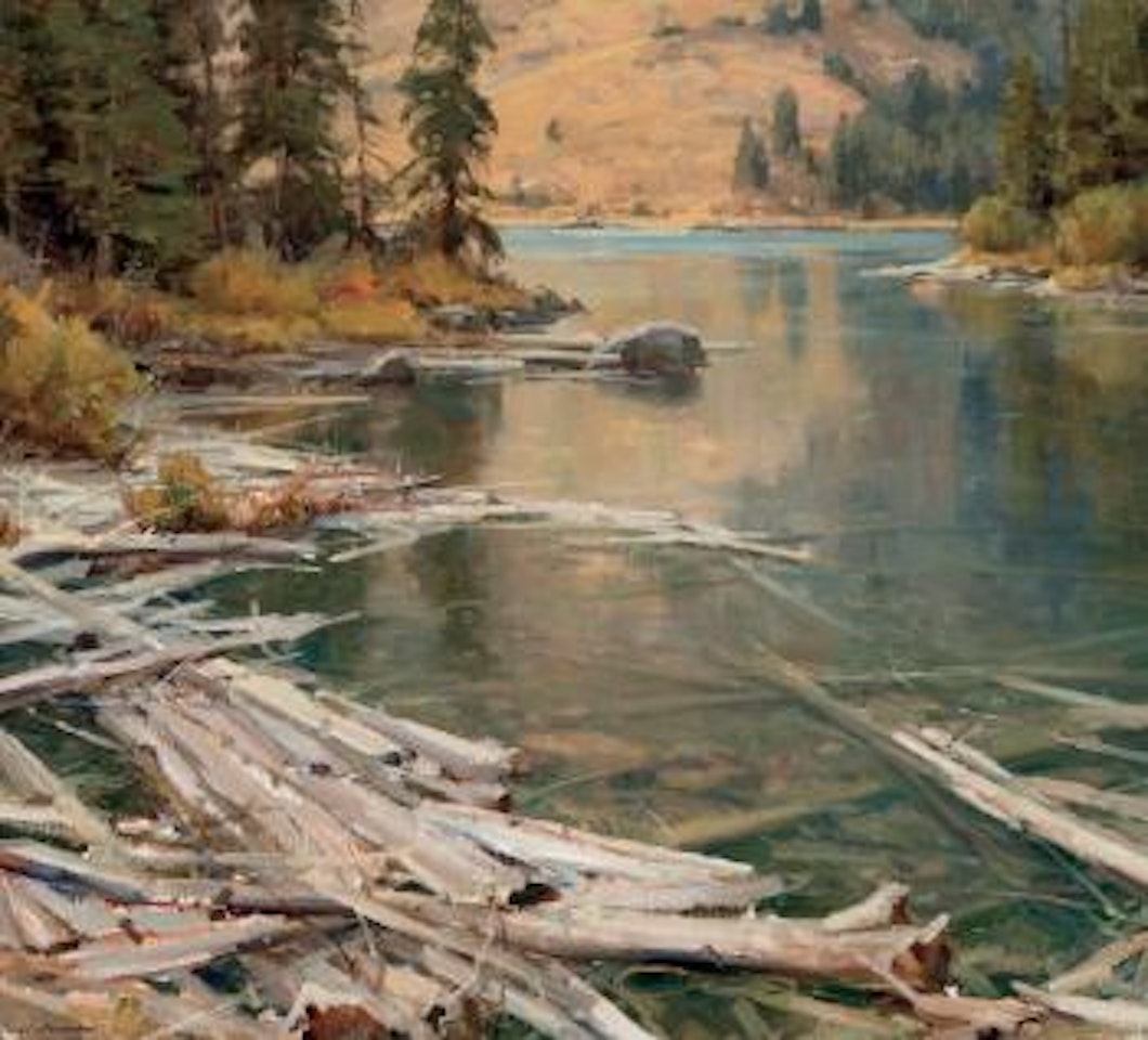 String Lake Wyo by Clyde Aspevig