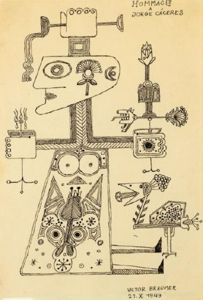 Hommage a Jorge Caceres by Victor Brauner