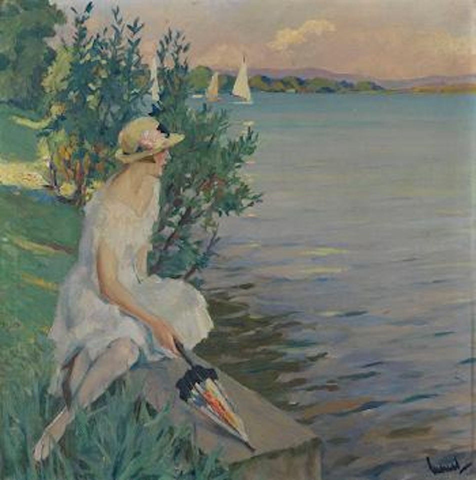Auf der Seemauer by Edward Cucuel