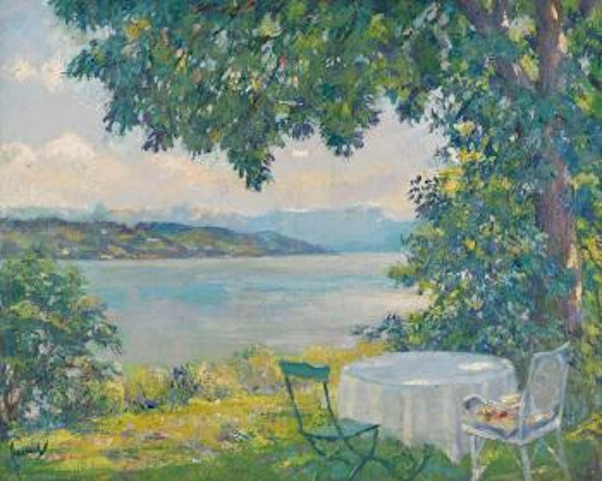 Blick auf den Starnberger See by Edward Cucuel