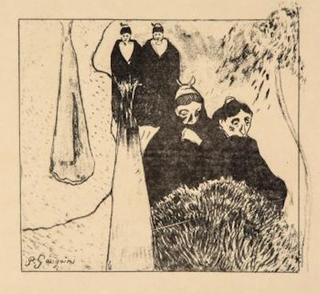 Breton women (Les vielles filles a Arles) by After Paul Gauguin