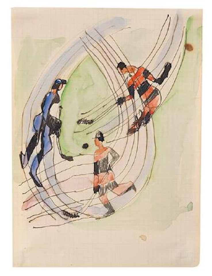 Hockeyspieler by Ernst Ludwig Kirchner