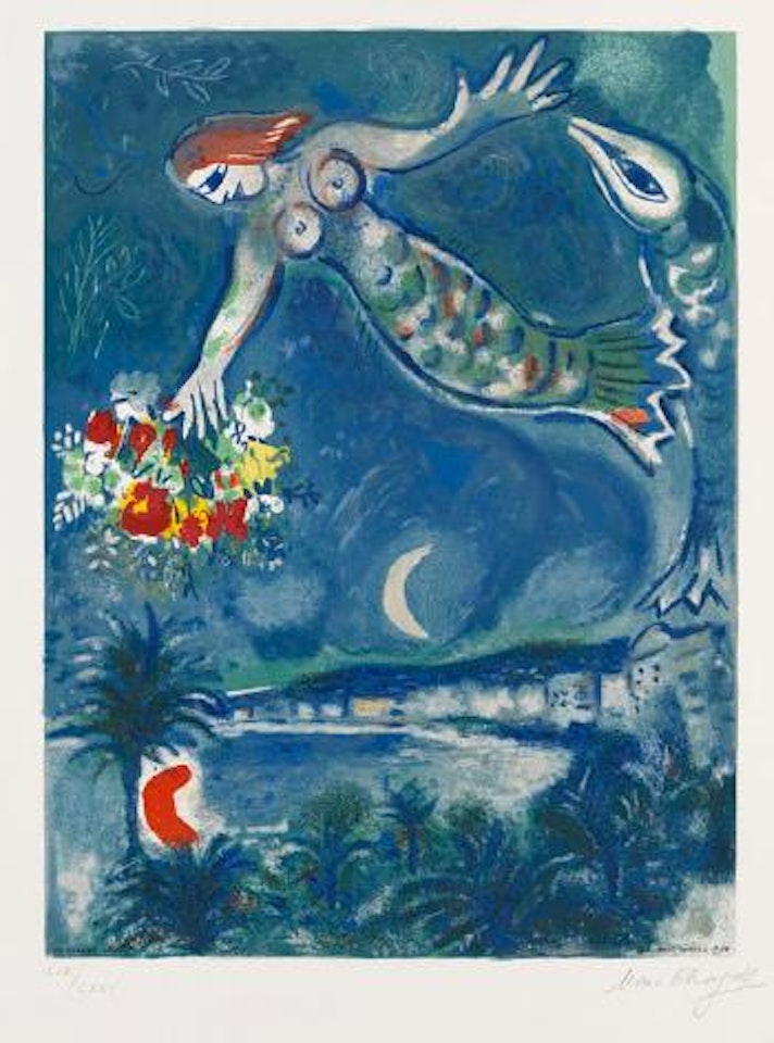 Die Sirene und der Fisch by Marc Chagall by Charles Sorlier