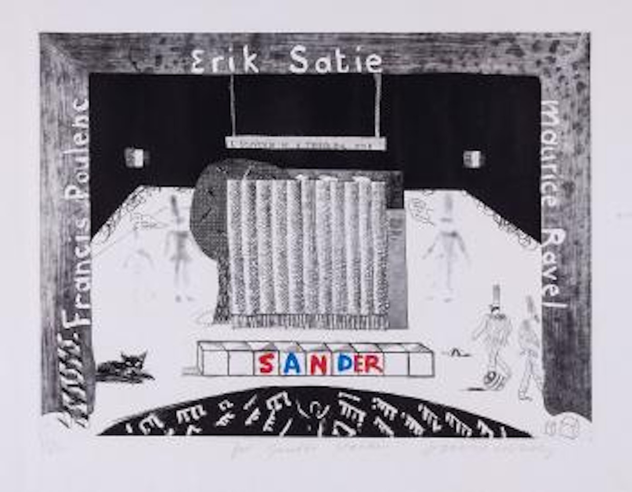 A souvenir for a Triple Bill for Sander by David Hockney