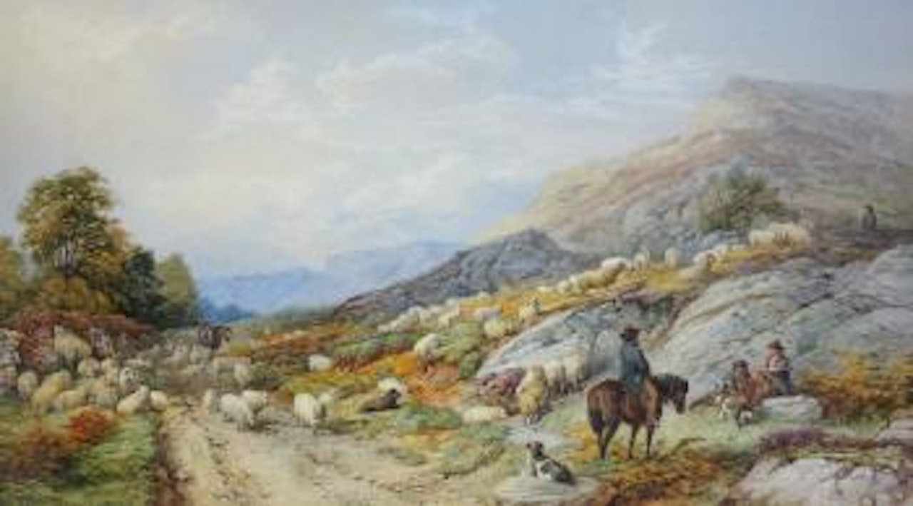 Highland flocks by Edward Duncan