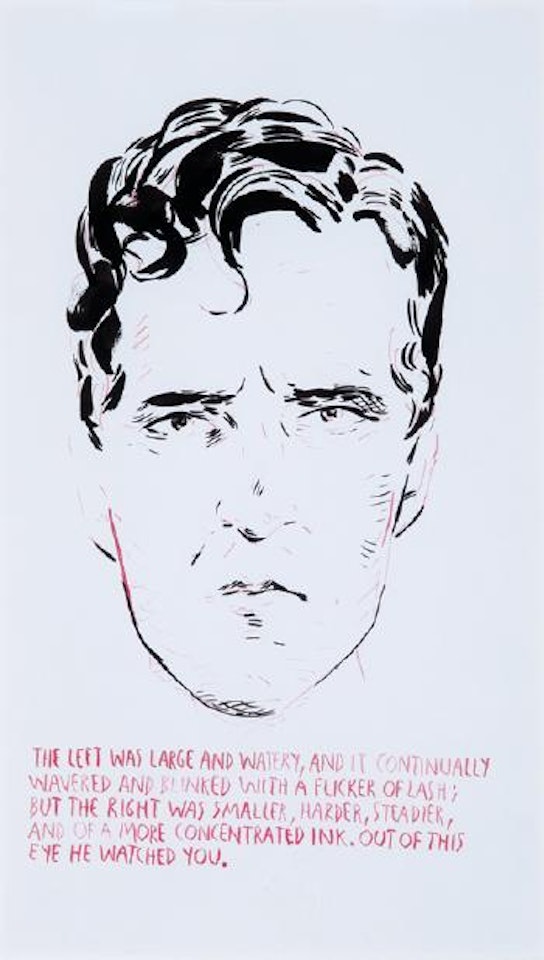 The Left Eye Was Large and Watery (Self-Portrait) by Raymond Pettibon