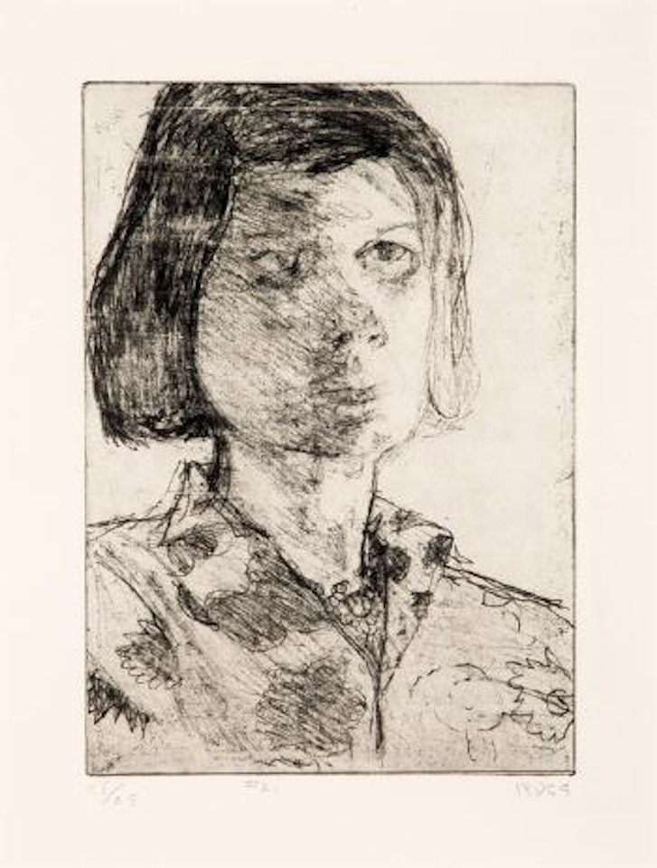 #21 (Portrait of Phyllis) (from 41 Etchings Drypoints Portfolio) by Richard Diebenkorn
