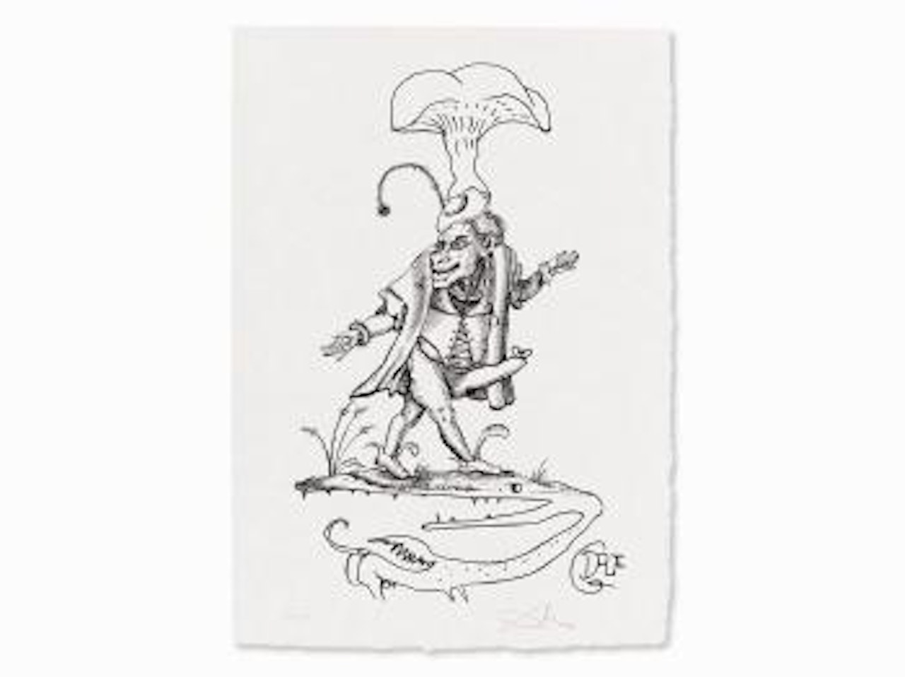 From 'Le songes drolatiques de Pantagruel' by Salvador Dali