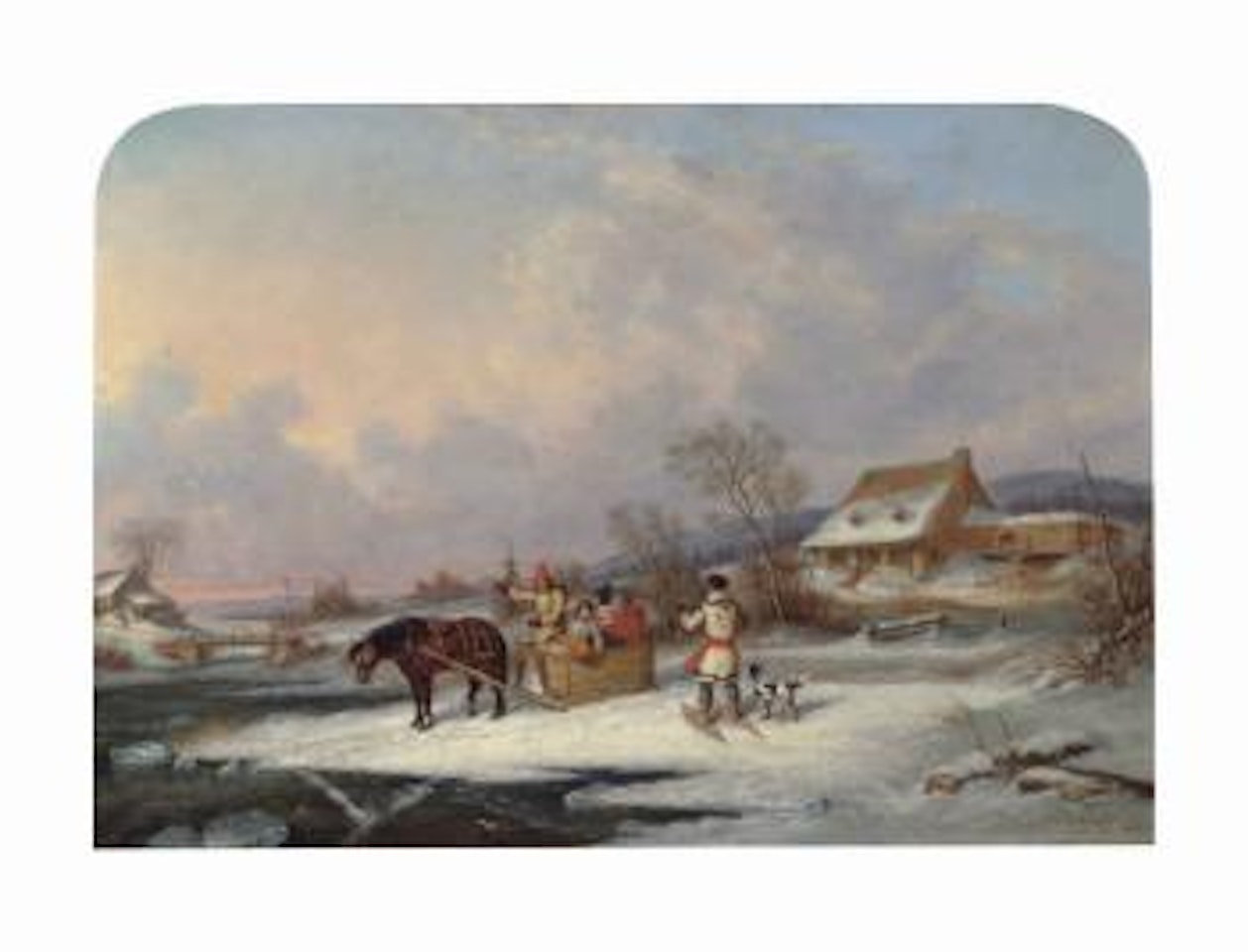 Quebec Farm by Cornelius Krieghoff