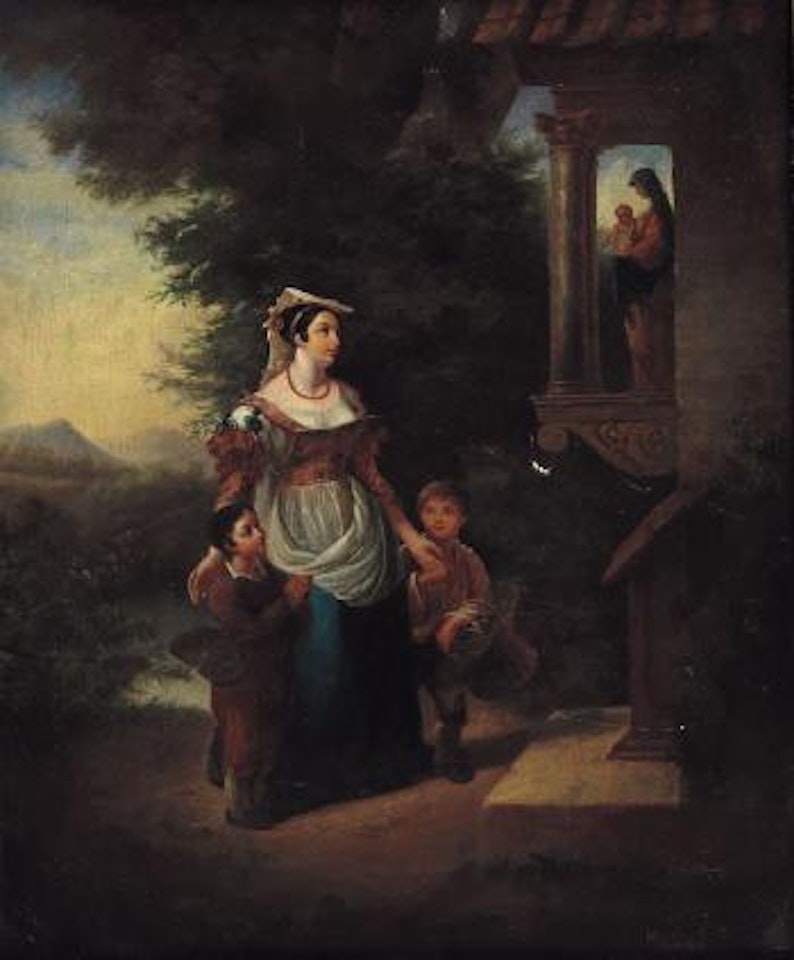 Verso la chiesa by Italian School