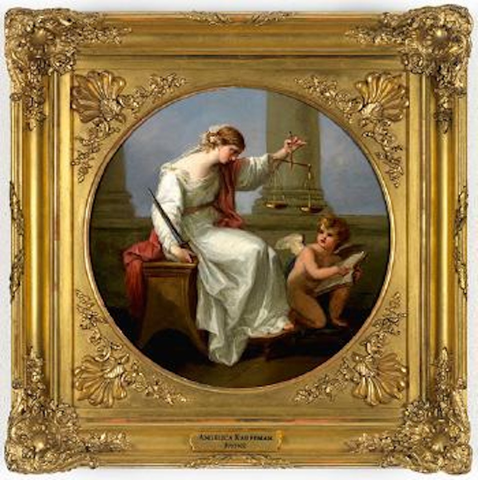 Justice (Die Allegorie der Justitia) by Angelica Kauffmann