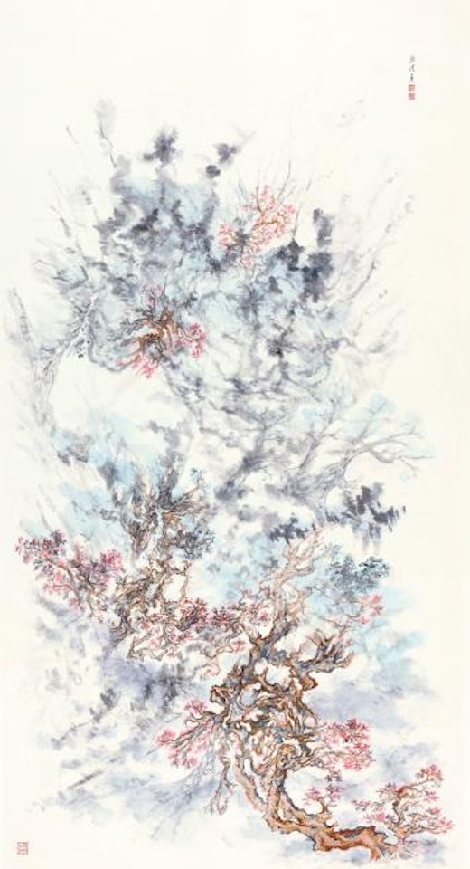 Ancient Trees, Autumn Colours by Zhang Hong