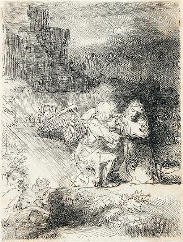 Christus am Oelberg by Attributed to Rembrandt Harmensz van Rijn