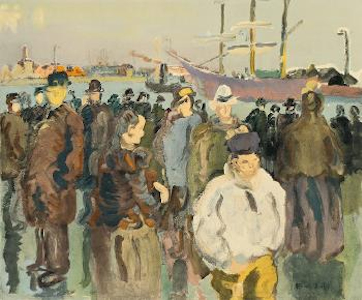 Quai à Rouen by Raoul Dufy